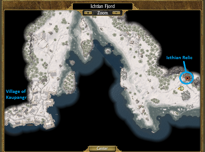 Icthian Relic Map Location